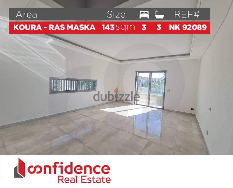 This prime location is in Koura Ras Maska! REF#NK92089 0