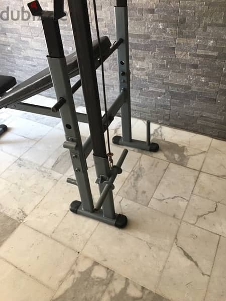 bench adjustable with cable for back and triceps and more good quality 2