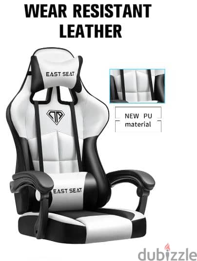 White & Black Gaming Chair Chaho YT-012 1