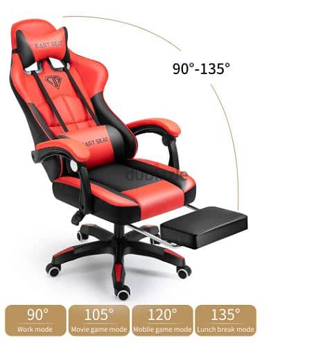 White & Black Gaming Chair Chaho YT-012 2