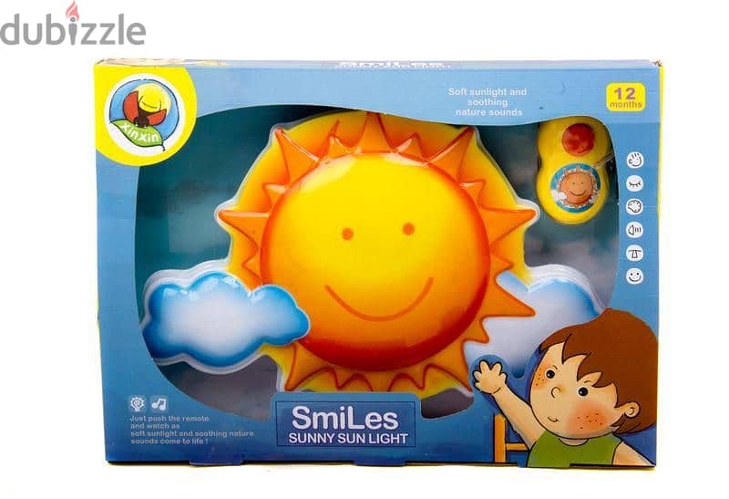 Smiley Sunny Sunlight Wall Hanging Musical Toy With Remote Control 0