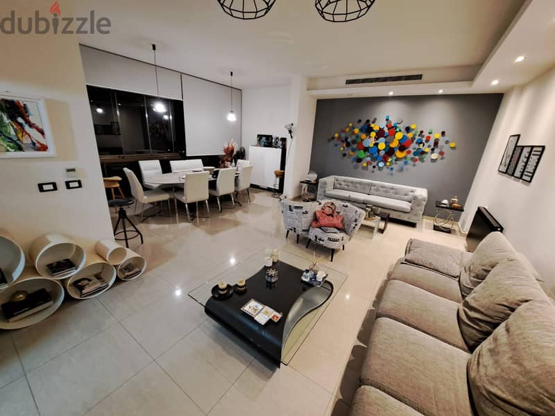 Apartment for Rent in Mazraat Yachouhشقة مفروشة 150 م + تراس 50 م 2