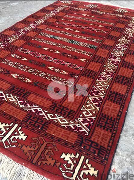 سجاد عجمي. 205/130. Persian Carpet. Hand made 4