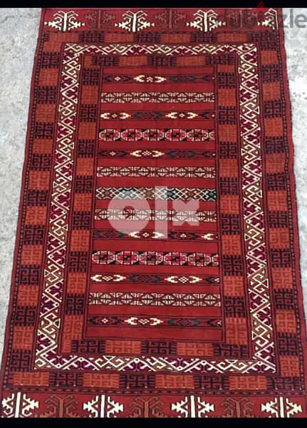 سجاد عجمي. 205/130. Persian Carpet. Hand made 5