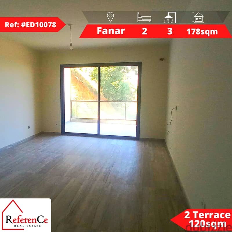 New apartment with terrace in Fanar شقة جديدة مع تراس في الفنار 0