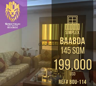 3 Bedrooms In Baabda Prime (145Sq) With View , (BOU-114)