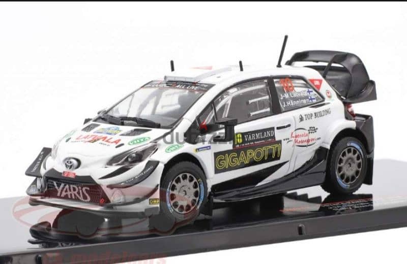 Toyota Yaris WRC (Rally Sweden 2020) diecast car model 1;43. 1
