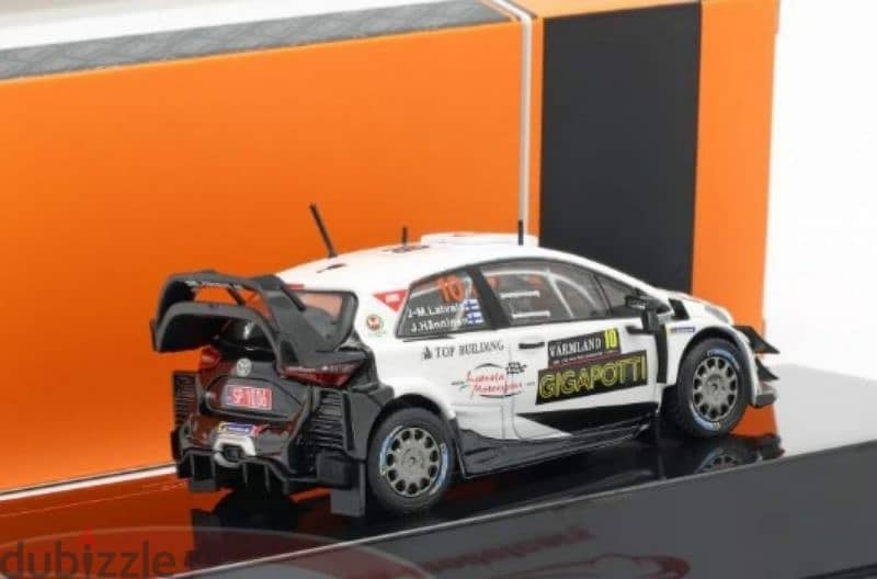 Toyota Yaris WRC (Rally Sweden 2020) diecast car model 1;43. 4