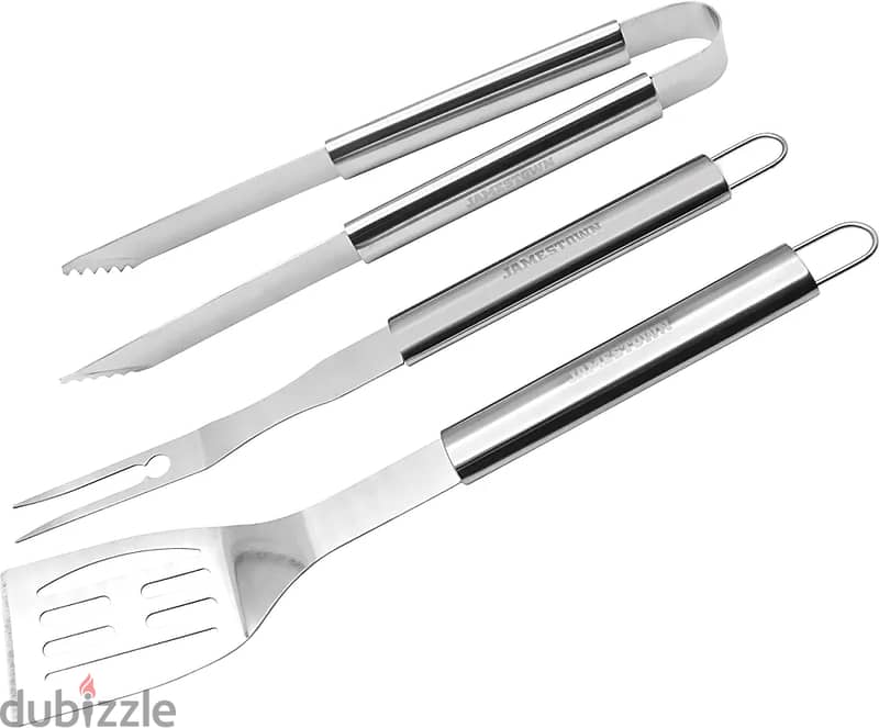 Grill Cutlery Set  with Spatula, Fork and Tongs 1