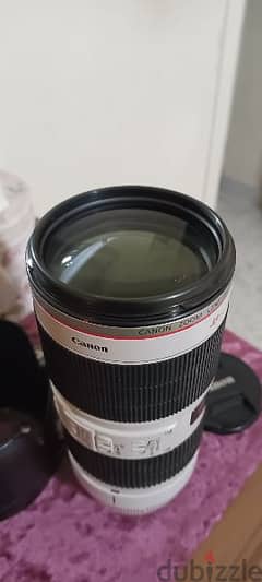 canon  lens 70-200mm is 2 0