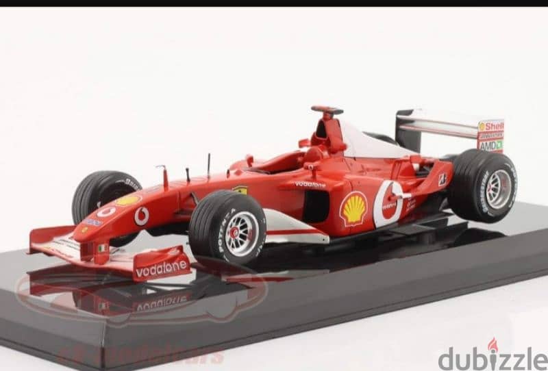 Michael Schumacher Ferrari F2002 diecast car model 1:24. 1
