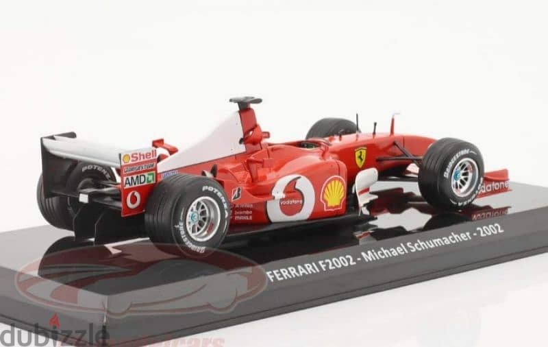 Michael Schumacher Ferrari F2002 diecast car model 1:24. 3