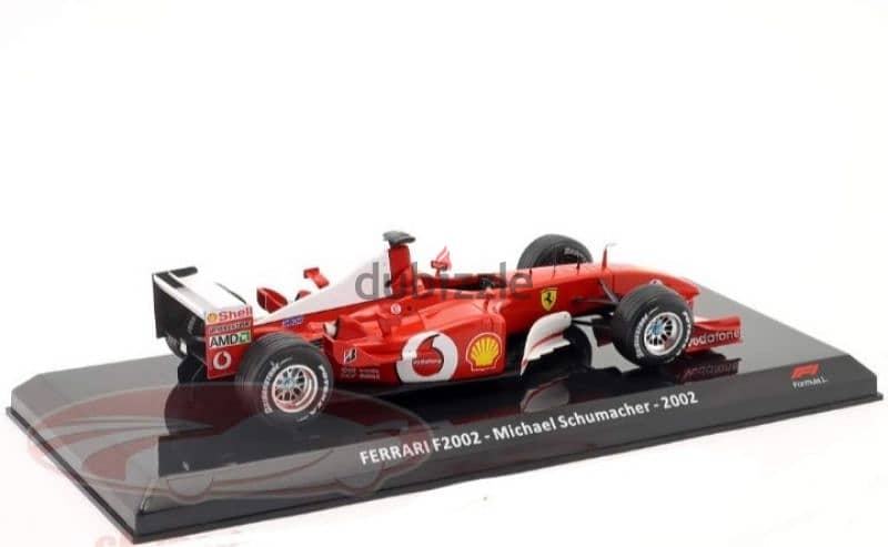 Michael Schumacher Ferrari F2002 diecast car model 1:24. 4