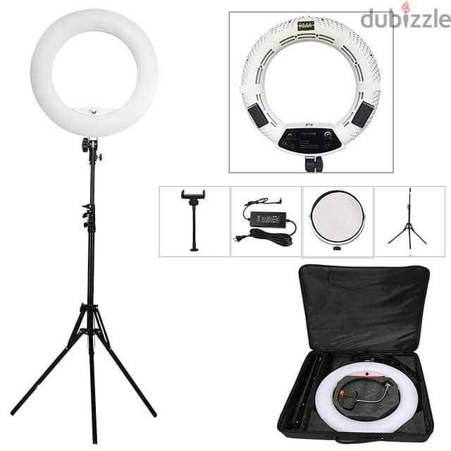 Yidoblo Professional Ringlight Kit 1000W Bi-Color with Stand and Bag 0