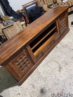 solid wood teak massef tv table