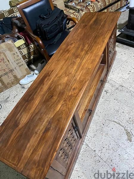 solid wood teak massef tv table 1