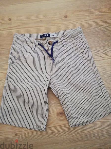 okaidi striped short 0