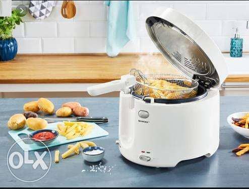 silver crest fryer oil bath, non-stick surface/3$ Delivery 1