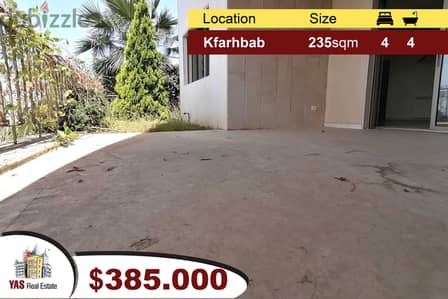 Kfarhbab 235m2 + 85m2 Terrace / Garden | Prime Location | New | View |