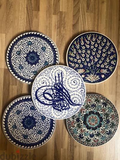 Iznik Design Ceramic Plate - Halic with Tugra