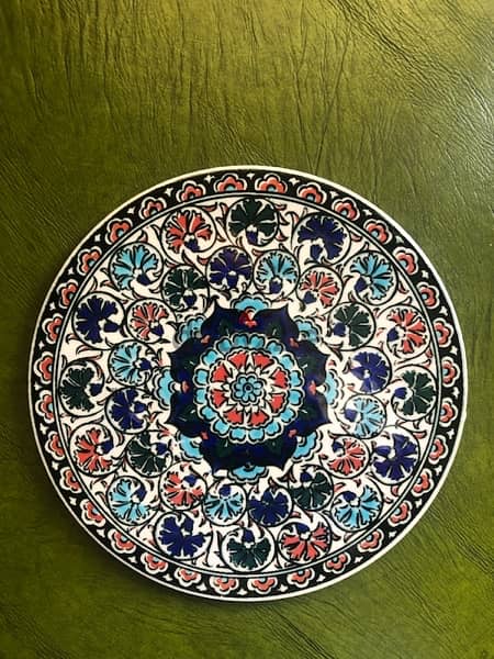 Iznik Design Ceramic Plate - Halic with Tugra 2