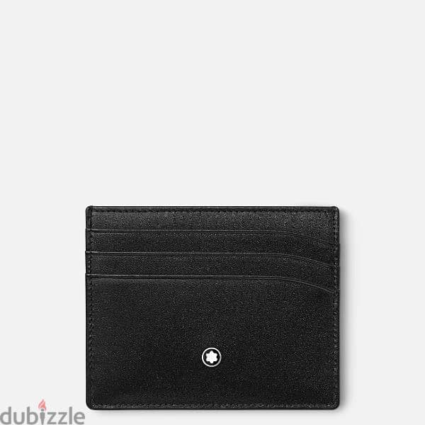 GENUINE Mont Blanc 6cc single flap minimalist wallet 0