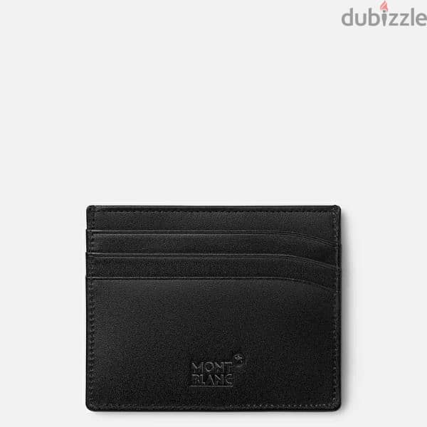 GENUINE Mont Blanc 6cc single flap minimalist wallet 1