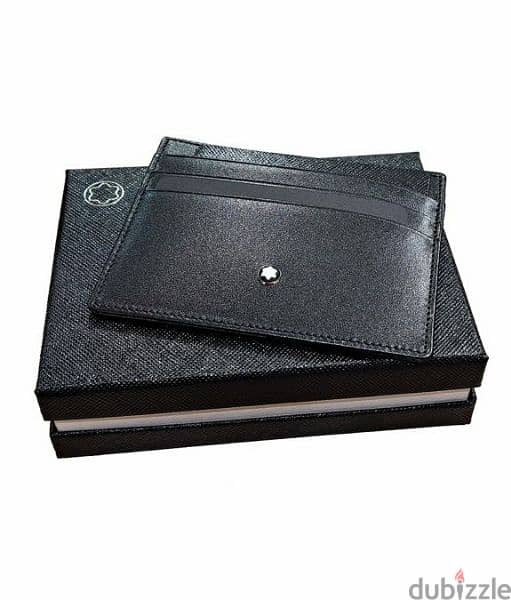 GENUINE Mont Blanc 6cc single flap minimalist wallet 2