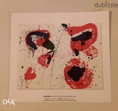 Sam Francis, Hurrah for the red, white and blue. Print 23x25,5 cm 0