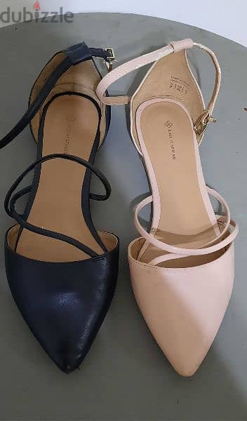 shoes. size 40. color black and bej 1