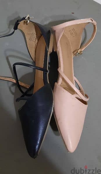 shoes. size 40. color black and bej 3