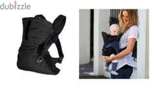 Breathable Black Front Facing Baby Carrier