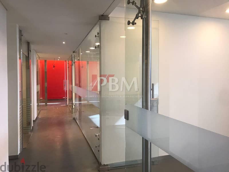 Prime Location Office For Rent In Achrafieh | 2 Parkings | 300 SQM | 0