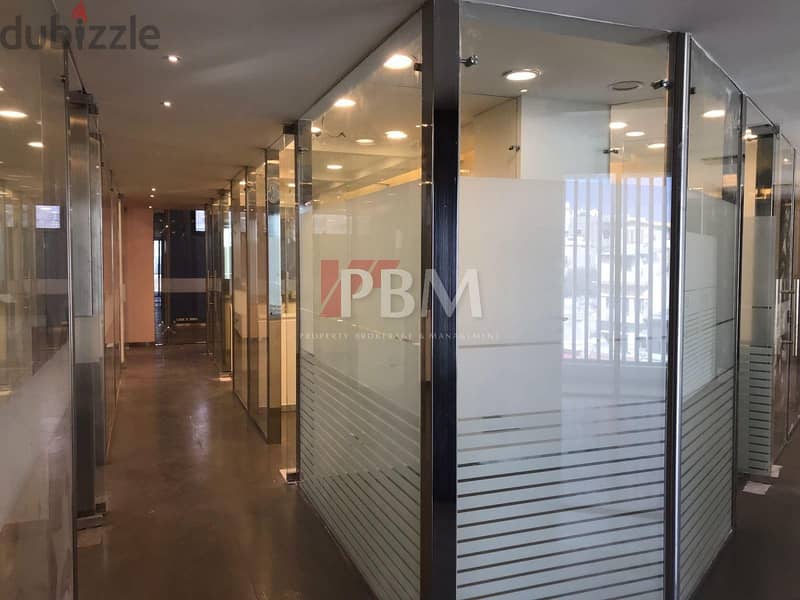 Prime Location Office For Rent In Achrafieh | 2 Parkings | 300 SQM | 2