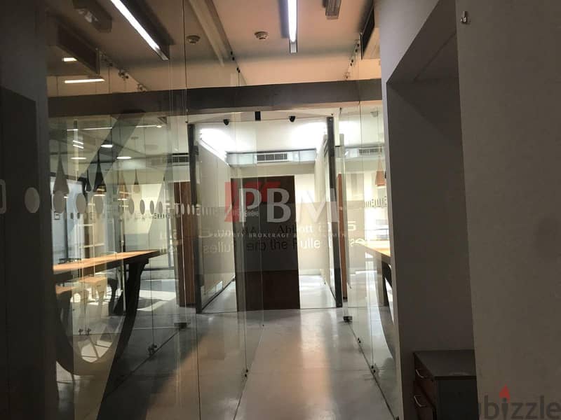 Prime Location Office For Rent In Achrafieh | 2 Parkings | 300 SQM | 3