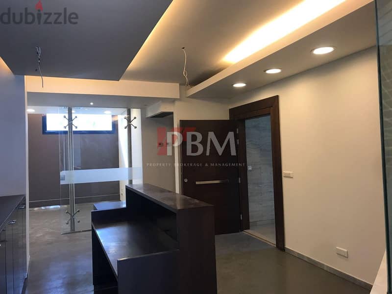 Prime Location Office For Rent In Achrafieh | 2 Parkings | 300 SQM | 6