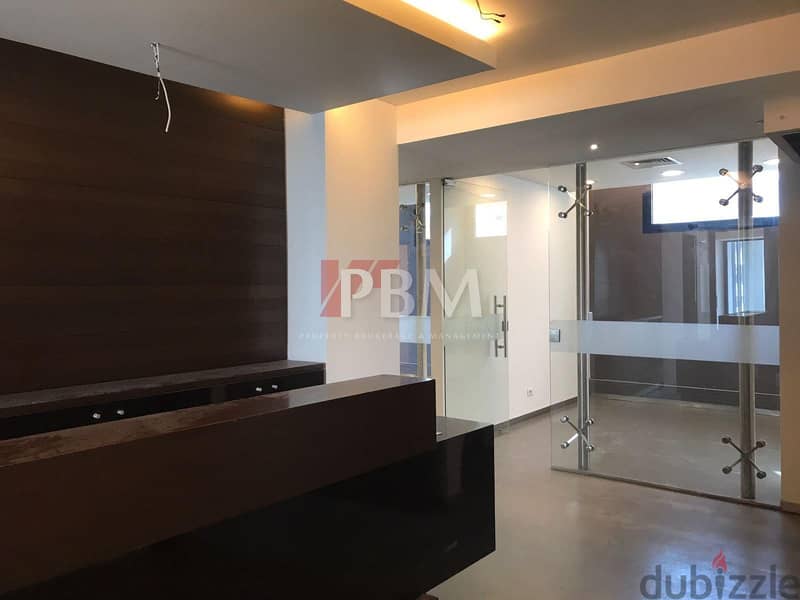 Prime Location Office For Rent In Achrafieh | 2 Parkings | 300 SQM | 7