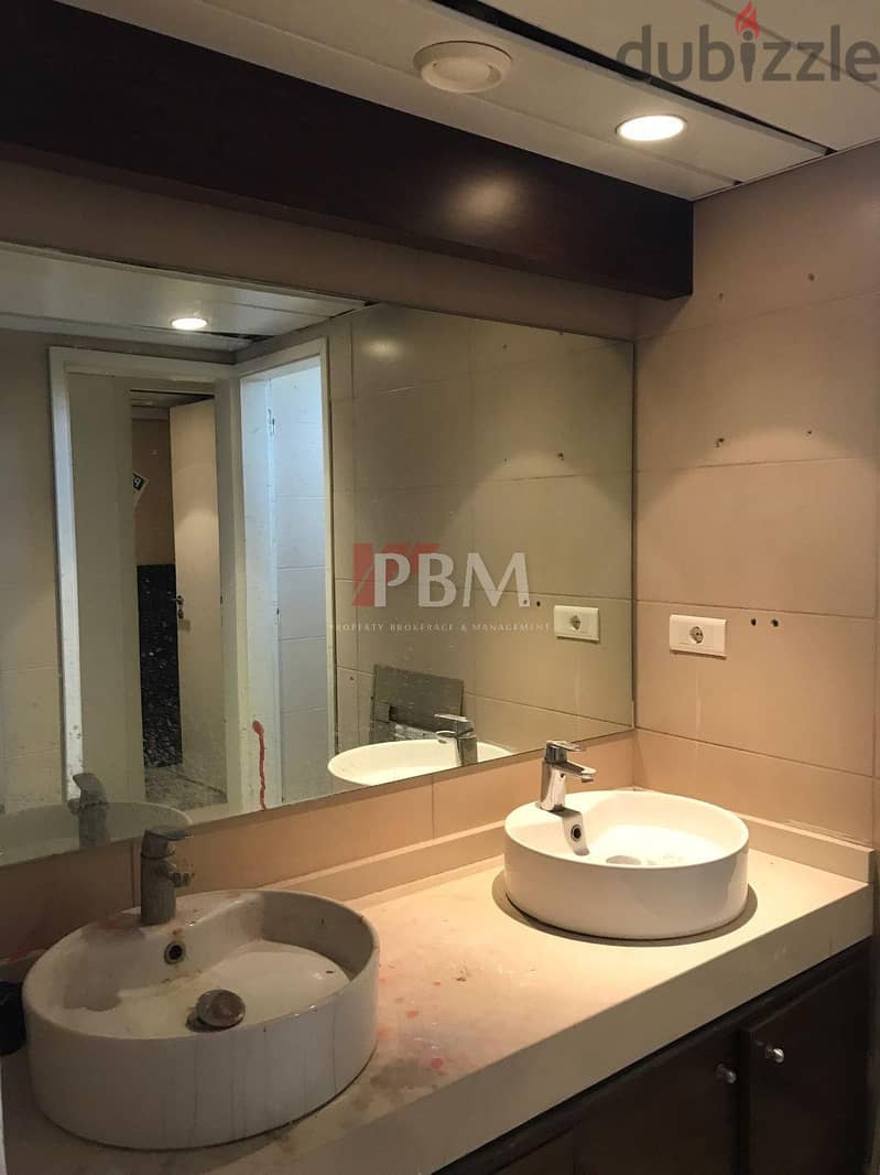 Prime Location Office For Rent In Achrafieh | 2 Parkings | 300 SQM | 12