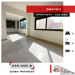 Apartment for sale in dbayeh 225 SQM REF#EA15184 0