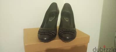 Tod's leather shoes heels 38.5