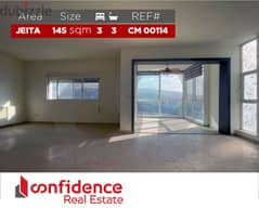 145 sqm apartment in jeita for sale ! REF#CM00114