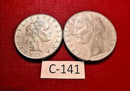 Italy 1977-78 Lot # C-141 x 2 coins