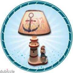 Maritime Lighthouse Wooden Table Lamp