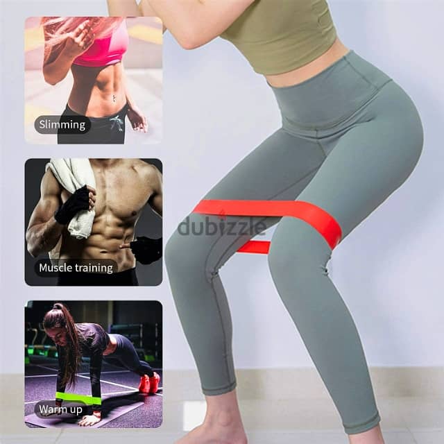 Fitness Resistance Bands 5-Piece Set with Bag 1