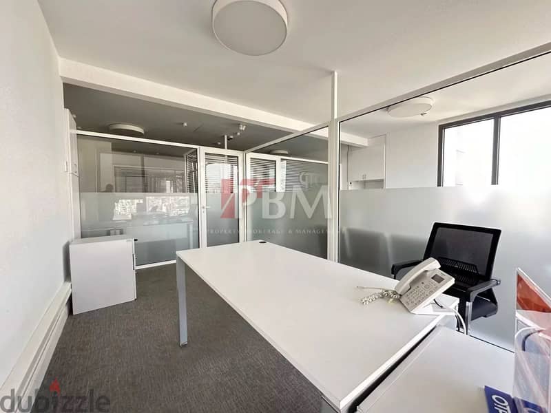 Amazing Furnished Office For Rent In Achrafieh | High Floor |240 SQM| 4