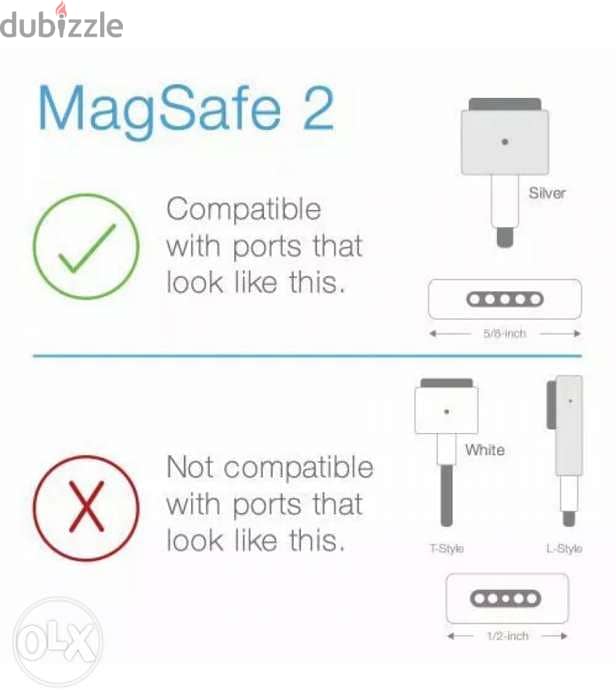 Adapter / Charger Magsafe 1 and 2 for macbooks 3