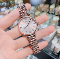 Fancy Gold & diamond Emporio Armani for women