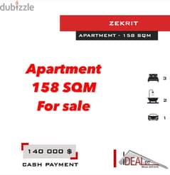 apartment for sale in zekrit 158 SQM REF#AG2008 0