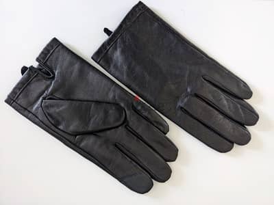 Calvin Klein Leather Gloves (Large)