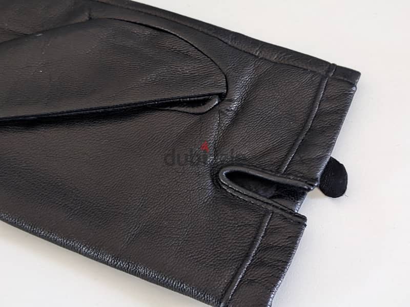 Calvin Klein Leather Gloves (Large) 3